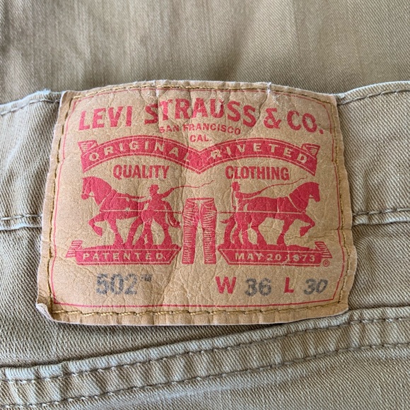 Levi's Men's 502 Regular 5-Pocket Taper Fit Jeans size W36L30 - Picture 10 of 13